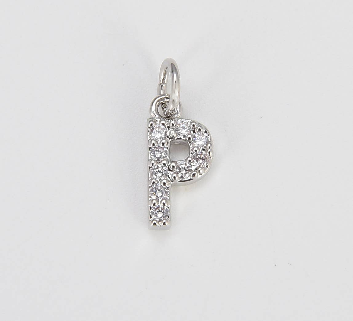 Silver Initial Charms A-Z