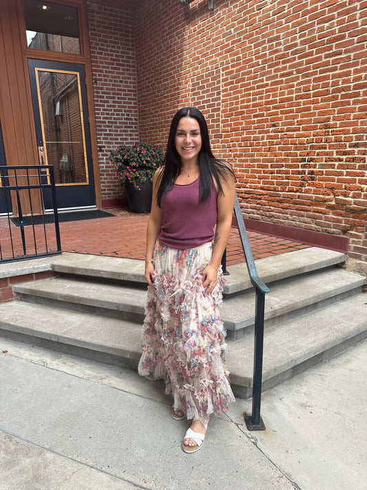 Bayley Plum Sweater Tank