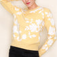 Lindsay Floral Sweater in Yellow