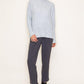 Hadley Mini Waffle Sweater In Heather Grey