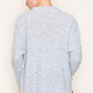 Hadley Mini Waffle Sweater In Heather Grey