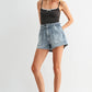 Daisy Pull On Patch Pocket Shorts