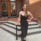 Cecily Polka Dot Dress in Black