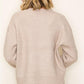 Evelyn Floral Sweater in Taupe