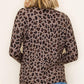Mia Leopard Sweater in Mocha