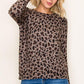 Mia Leopard Sweater in Mocha