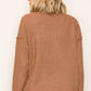 Eden Crew Neck Pullover in Camel
