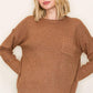 Eden Crew Neck Pullover in Camel