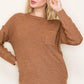 Eden Crew Neck Pullover in Camel