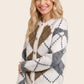 Renee Checkered Button Up Cardigan