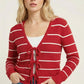 Rachel Bow Tie Sweater in Red