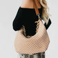 Sienna Slouchy Woven Shoulder Bag in Black