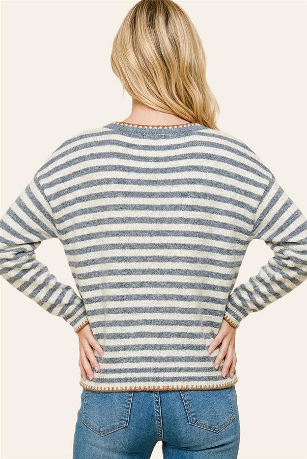 Blair Striped Crewneck