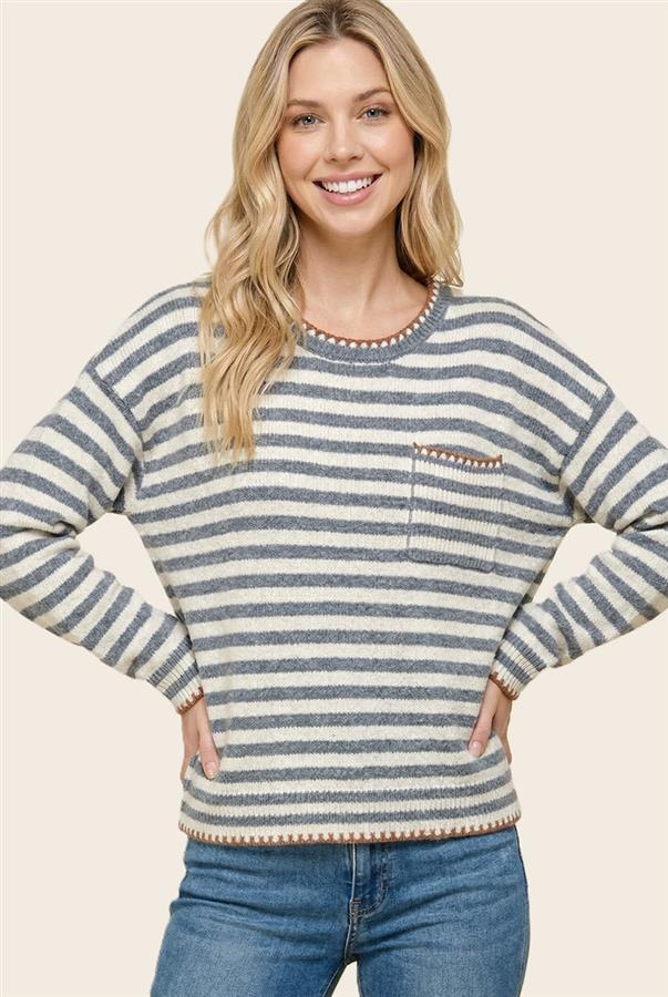 Blair Striped Crewneck