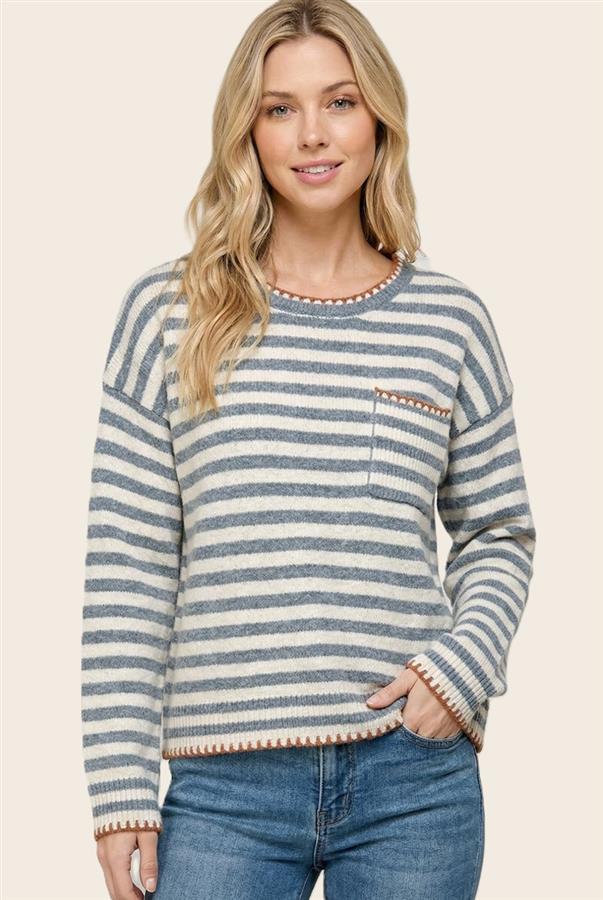 Blair Striped Crewneck