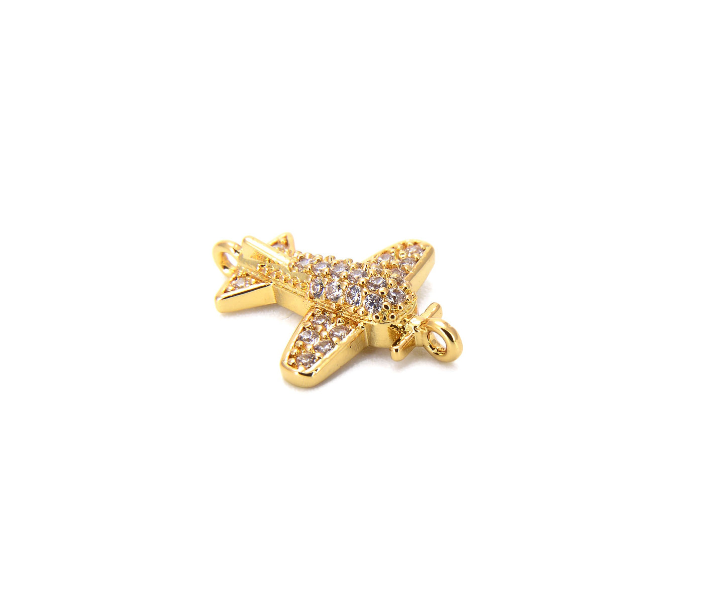 Silver Airplane Charm