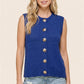 Shelby Royal Blue Button Accent Sweater