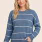 Hannah Striped Sweater in Light Blue