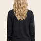 April Button Up Cardigan in Black