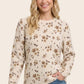 Kelly Floral Sweater in Taupe