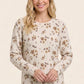 Kelly Floral Sweater in Taupe
