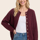 Carrie Cardigan in Burgundy