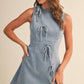 Kristen Ribbon Denim Dress