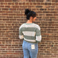Broadbeach Stripe Sweater in Green