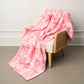 Cozy Dreams Luxe Blanket in Blushing Bows Pink