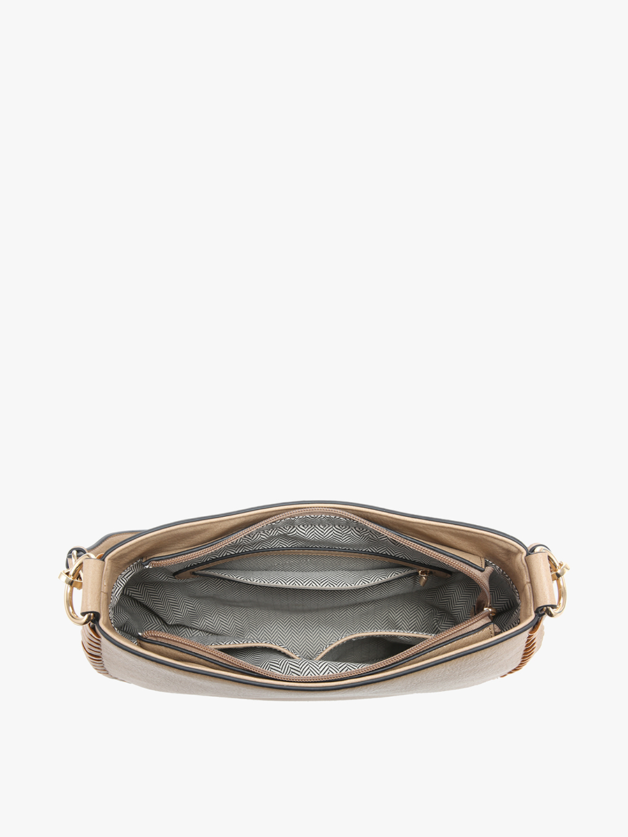 Raquel Whipstitch Saddle Bag in Black
