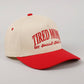 Tired Moms EST Social Club 24/7 Embroidery Cap in Red