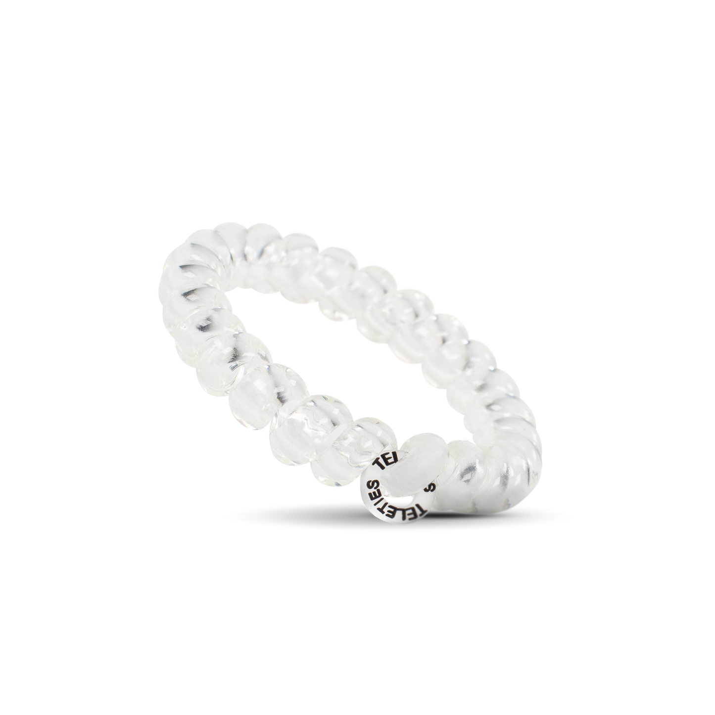 Crystal Clear Hair Ties Spiral Large