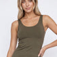 Chloe Earth Olive Short Length Tank