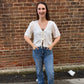 La Belle Linen Top in White