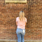 Torrie Modern Slub Tee in Lilac Gray