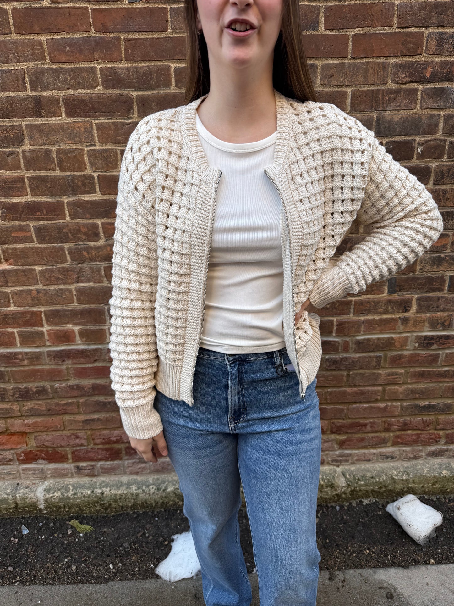 Logan Sweater Jacket Crystal