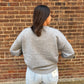 Lucy Raw Edge Grey Sweater