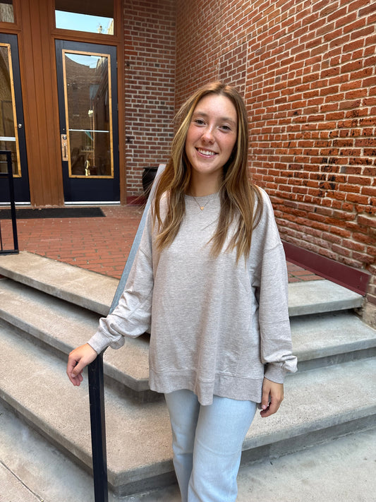 Lisa Modern Weekender in Heather Taupe
