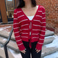 Rachel Bow Tie Sweater in Red