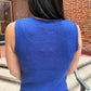 Shelby Royal Blue Button Accent Sweater