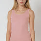 Zoey Plain Jersey Tank Top in White
