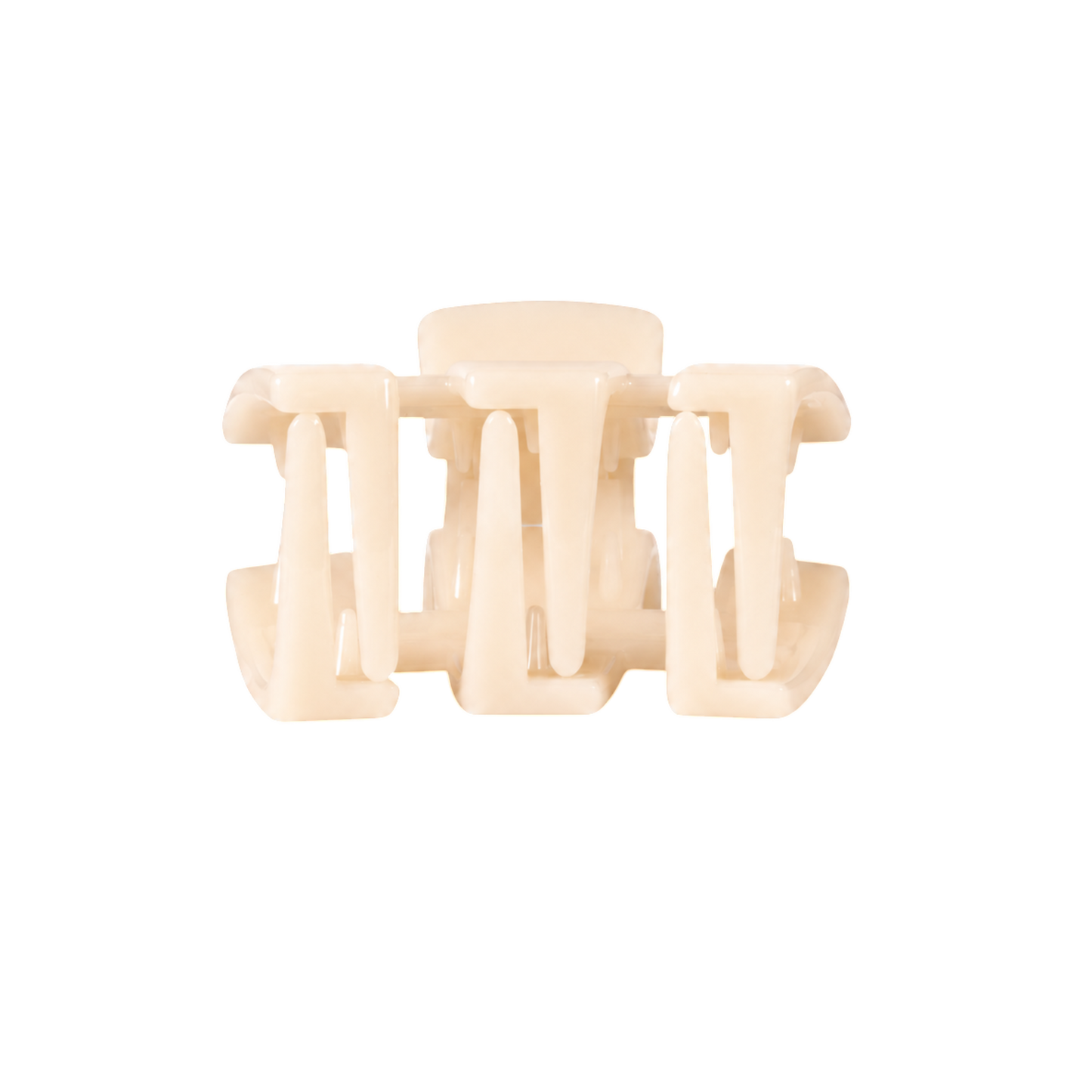 Classic Almond Beige Petite Claw Clip