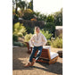 Morgan Gingham Sherpa Half Zip Pull Over