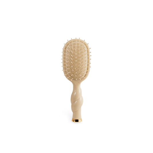 Mini Detangler Brush for Medium Hair in Tan