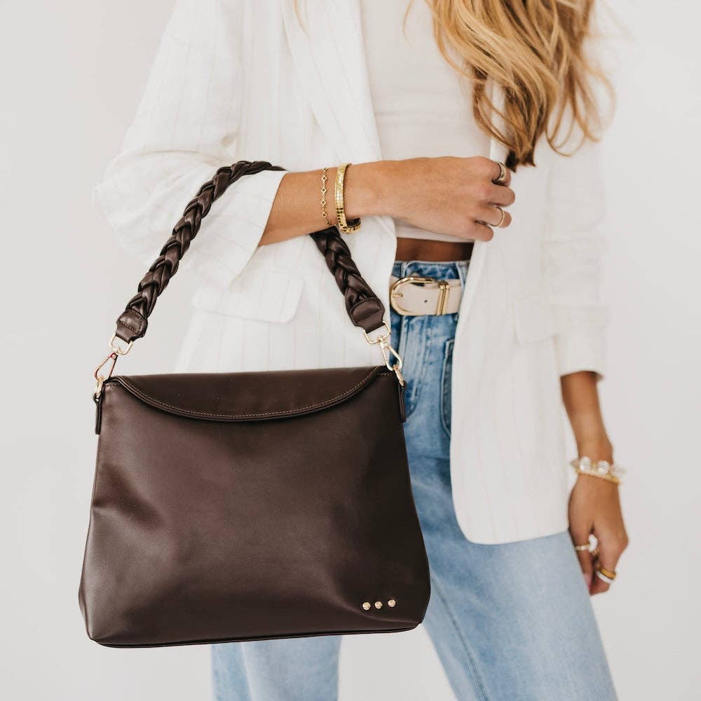 Shay Crossbody Bag in Chocolate