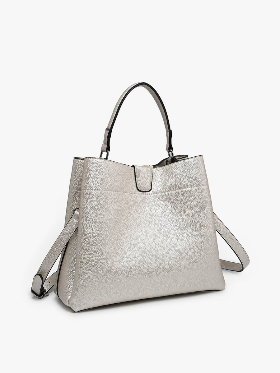 Tati Satchel in Cow Print
