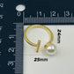 Pearl and Bar Ring Adjustable