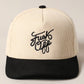 Fuck Off Corduroy Trucker Baseball Cap in Black