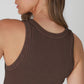 Johanna Vintage Wide Ribbed Tank Top in Huckleberry