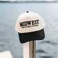 Midwest Land of Opes & Dreams Unisex Trucker Hat in Black & Cream